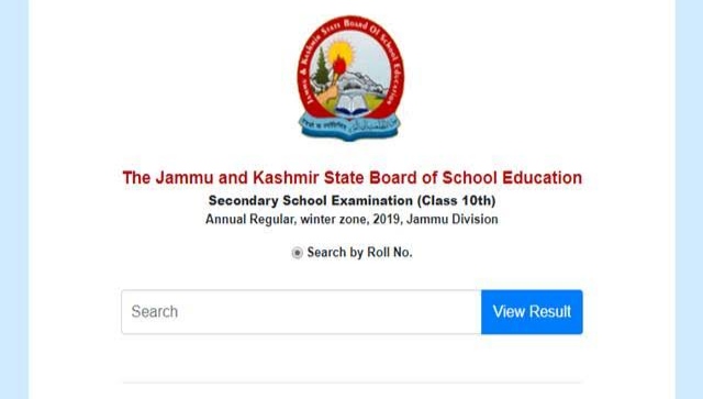 JKBOSE 10th Class Result 2022 2021 Search by name roll number Kashmir division Annual Regular ​