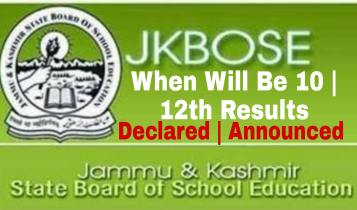 JKBOSE 10th Class Result 2022 2021 Search by name roll number Kashmir division Annual Regular Declared ​